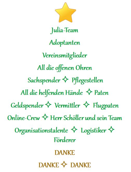 Dankes Baum für Weihnachtskarte