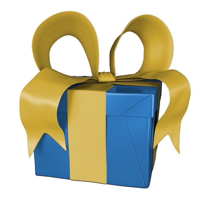 geschenk blau